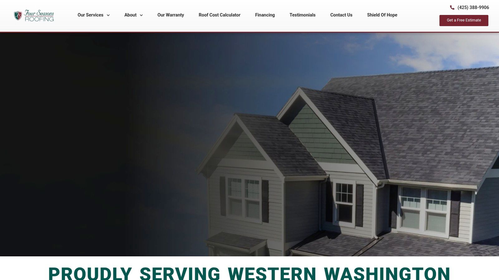 Screenshot from https://www.fourseasonsroofing.com
